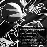 Arazzo gotico halloween banner nero bianco Home - Accessori e Decorazioni Naty Shop