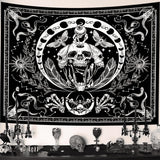 Arazzo gotico halloween banner nero bianco Home - Accessori e Decorazioni Naty Shop