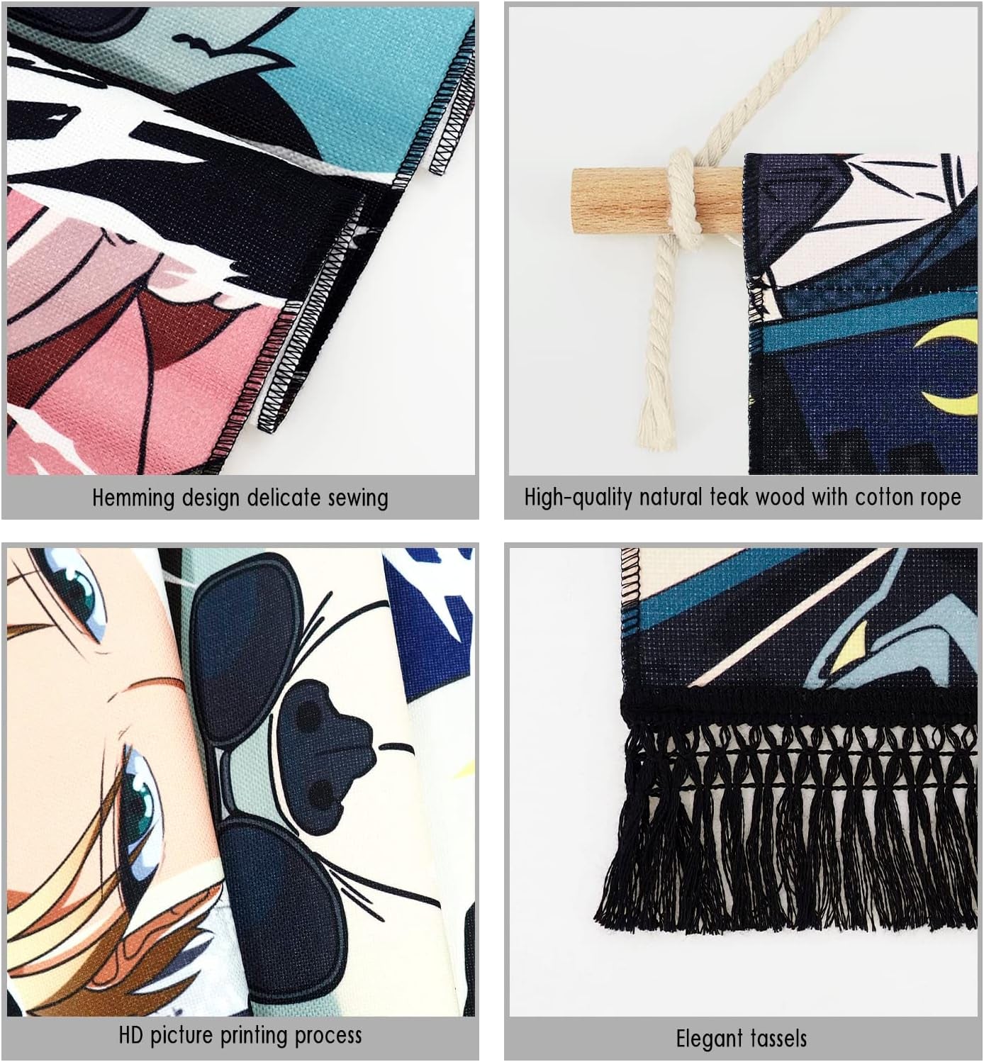 Arazzo da appendere su tela, decorazione da parete, banner anime Home - Accessori e decorazioni Naty Shop