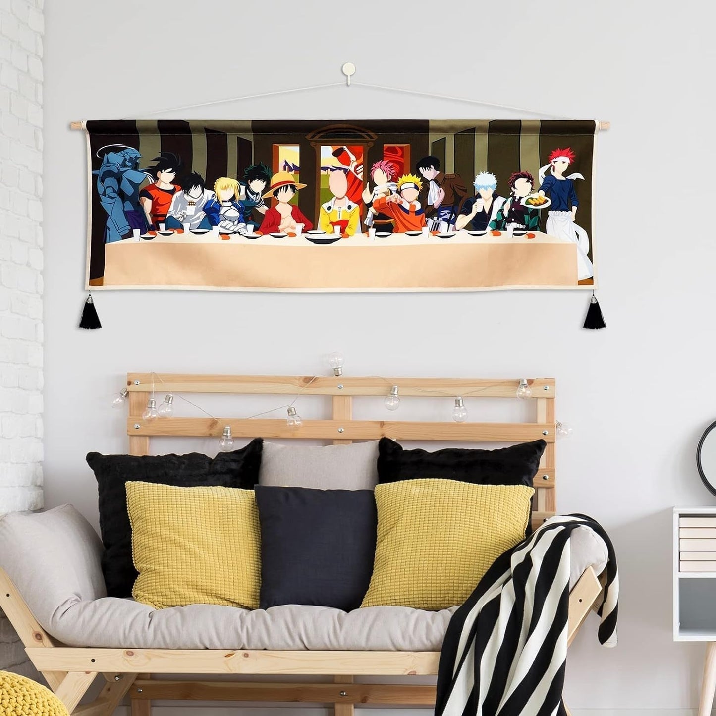 Arazzo da parete su tela dipinto con personaggi anime Home - Accessori e decorazioni Naty Shop