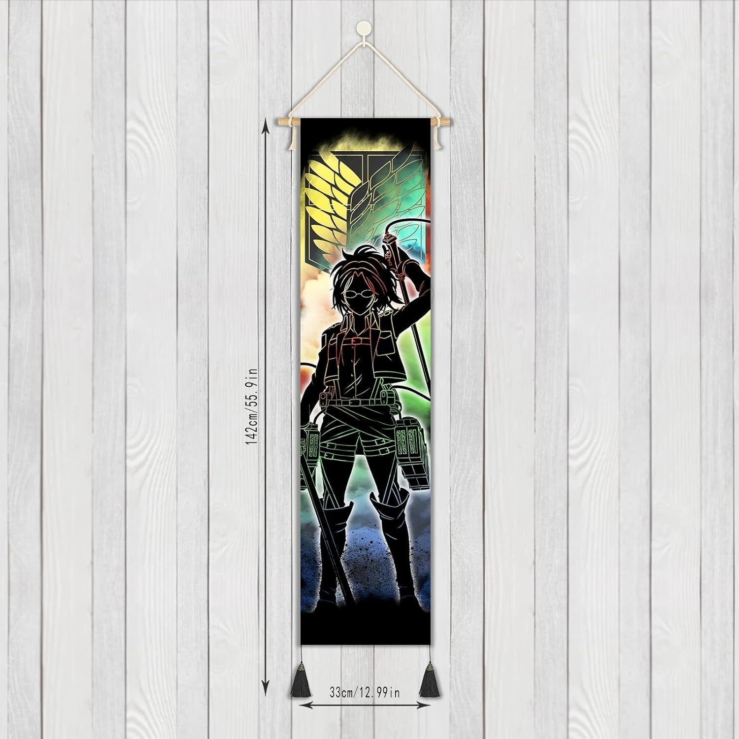 Arazzo da parete su tela dipinto con personaggi giapponesi Home - Accessori e Decorazioni Naty Shop
