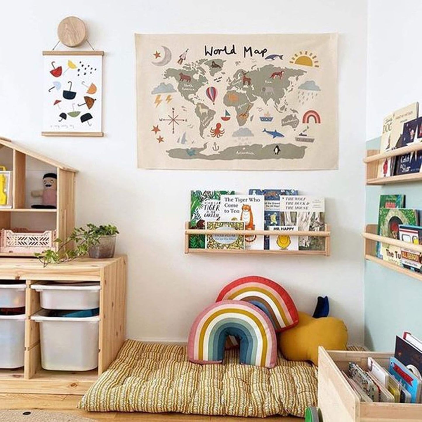 Arazzo Haokaini mappa del mondo foto lettino Home - Accessori e decorazioni Naty Shop