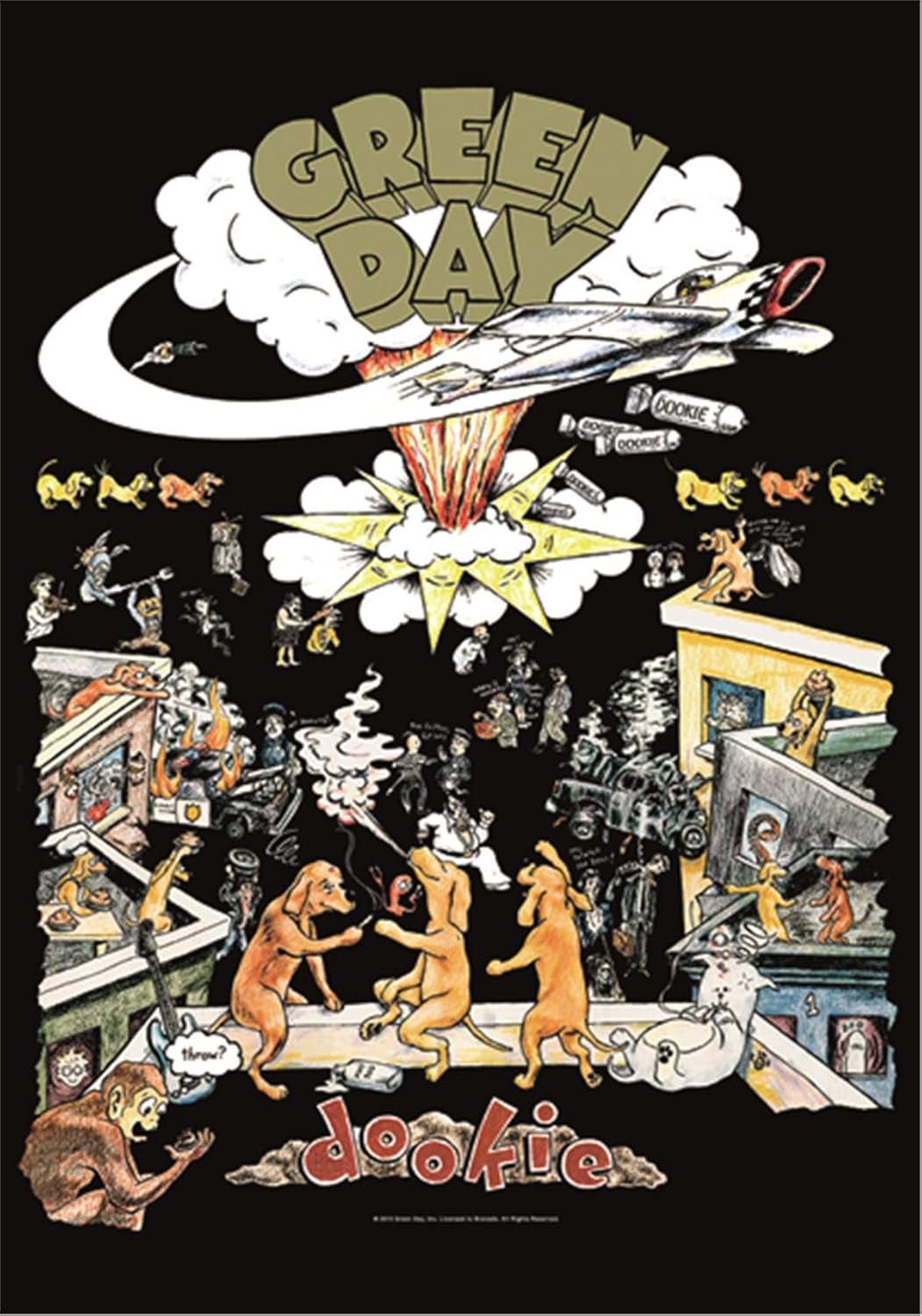 Arazzo cuore rock bandiera originale green day dookie Home - Accessori e decorazioni Titolo predefinito di Naty Shop