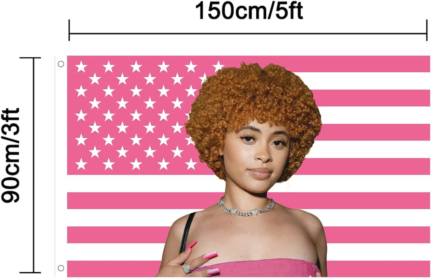 Arazzo Ice Rapper Spice Flag Interno Esterno Rosa Home - Accessori e Decorazioni Naty Shop