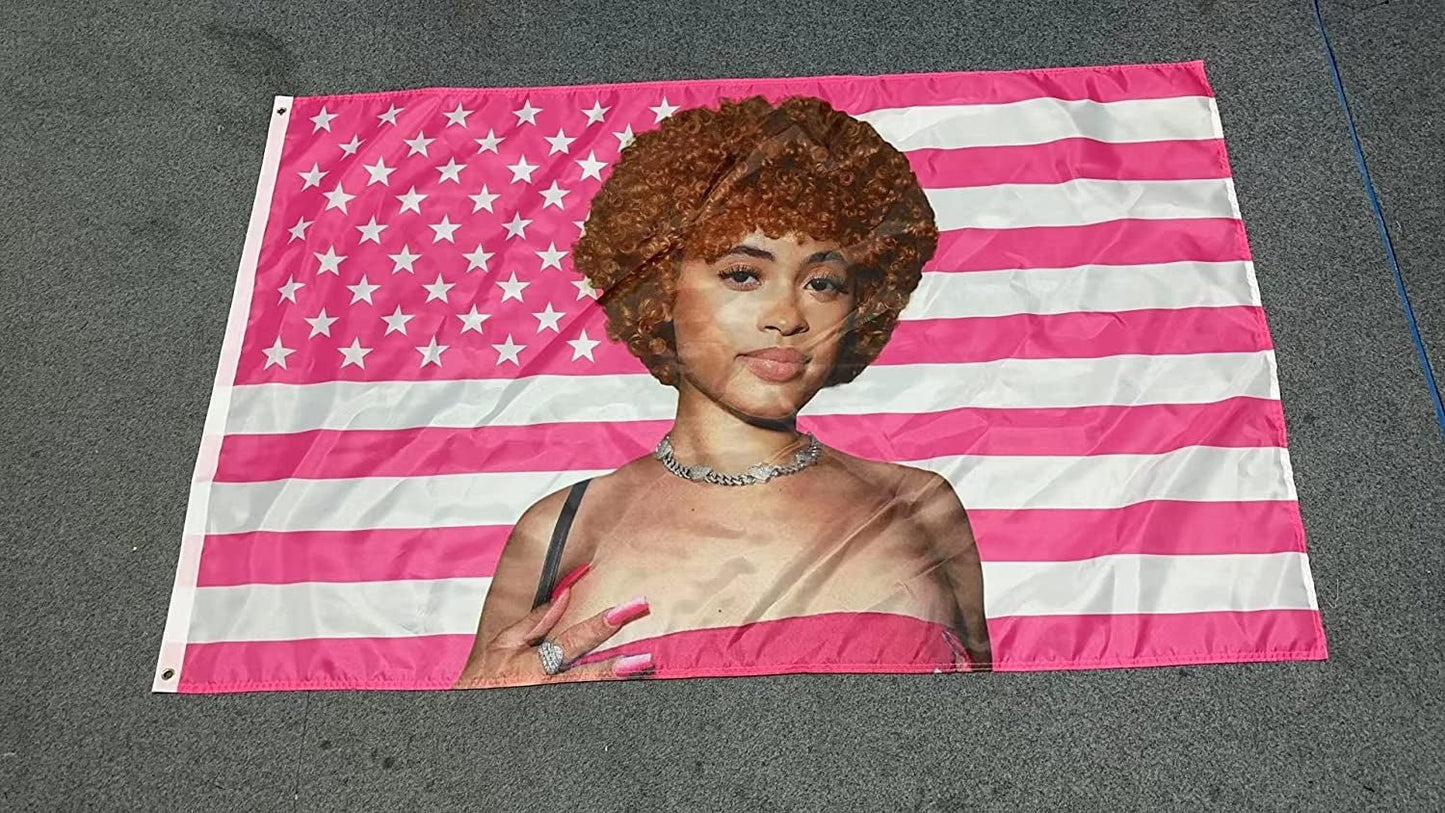 Arazzo Ice Rapper Spice Flag Interno Esterno Rosa Home - Accessori e Decorazioni Naty Shop