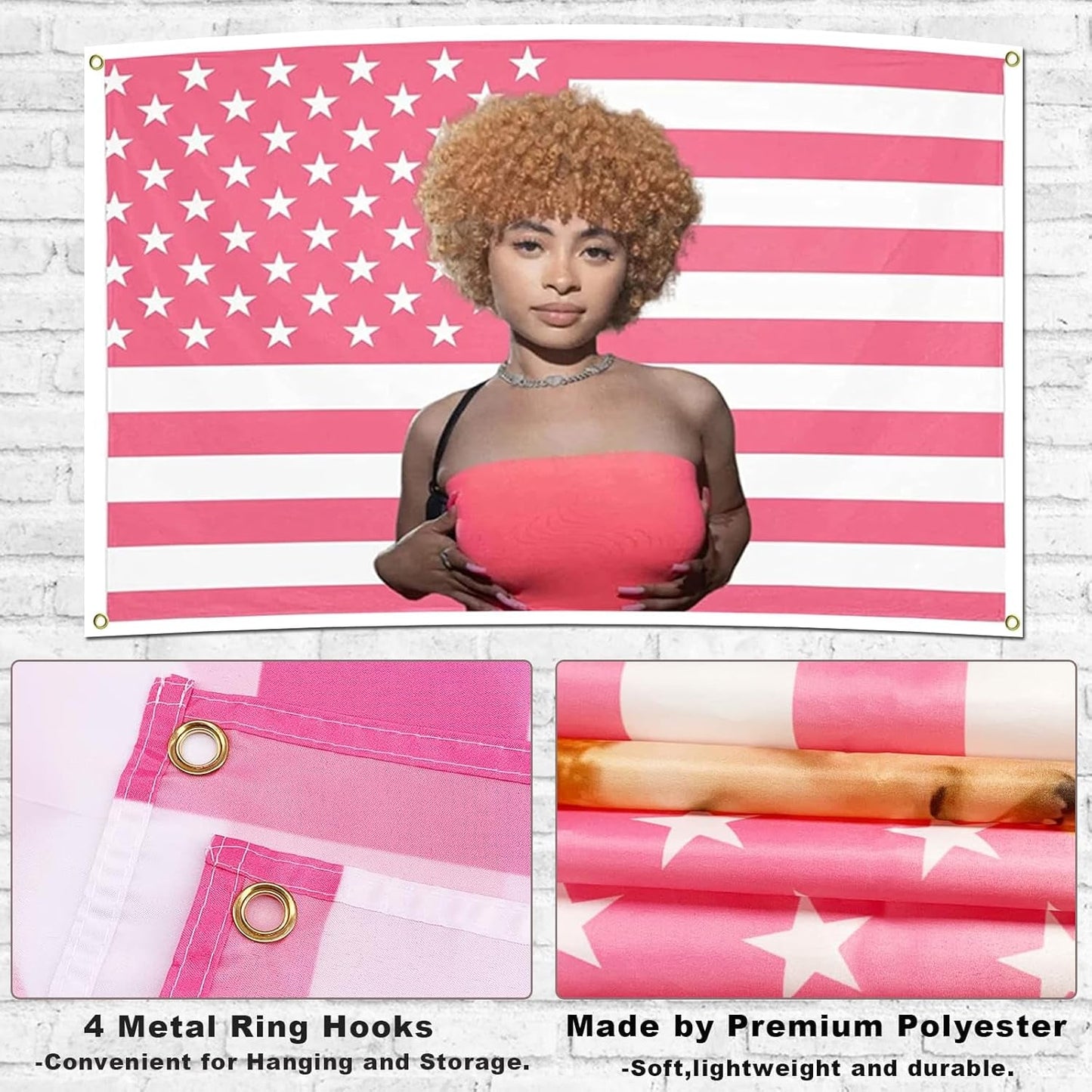 Arazzo ghiaccio spezia bandiera bandiere rosa Home - Accessori e Decorazioni Naty Shop