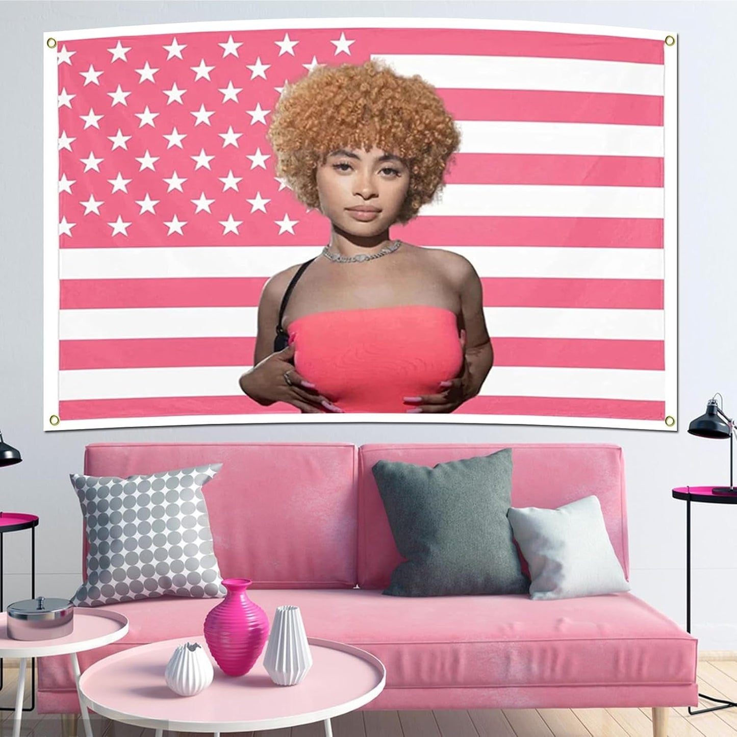 Arazzo ghiaccio spezia bandiera bandiere rosa Home - Accessori e Decorazioni Naty Shop