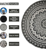 Arazzo indiano telo mare rotondo mandala hippiegrande indiano Home - Accessori e Decorazioni Naty Shop
