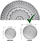 Arazzo indiano telo mare rotondo mandala hippiegrande indiano Home - Accessori e Decorazioni Naty Shop