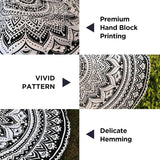 Arazzo indiano telo mare rotondo mandala hippiegrande indiano Home - Accessori e Decorazioni Naty Shop