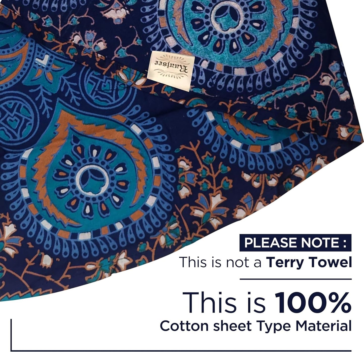 Telo mare arazzo India rotondo mandala hippie grande casa indiana - Accessori e decorazioni Naty Shop