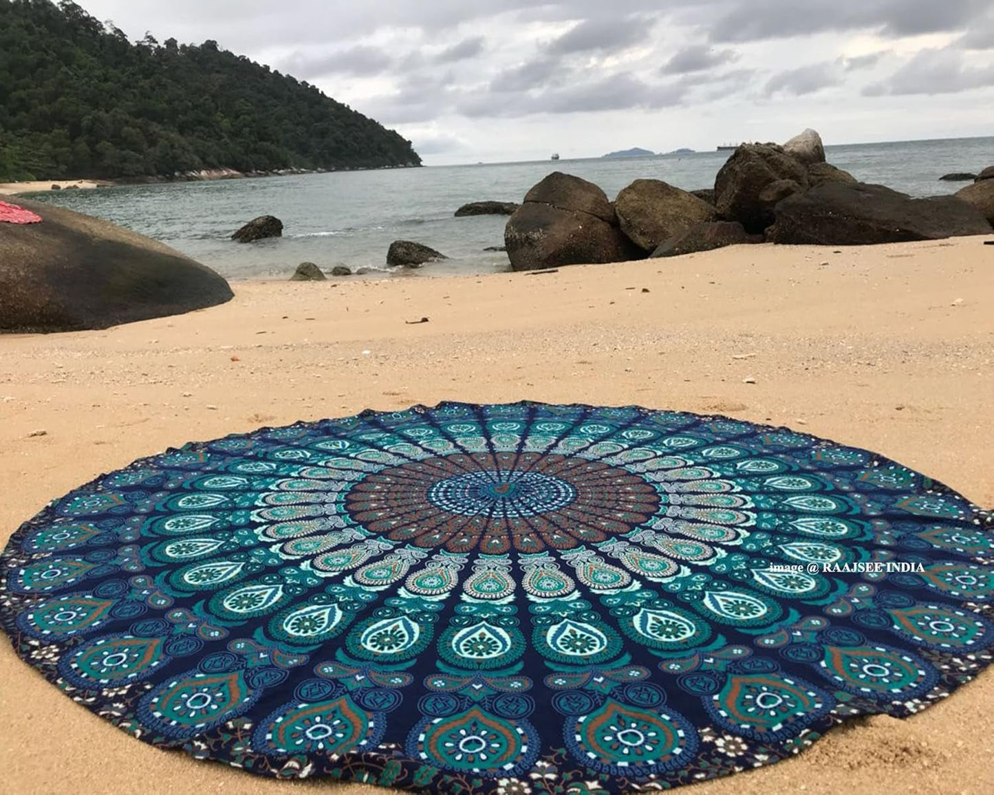 Telo mare arazzo indiano rotondo mandala hippie grande casa indiana - Accessori e decorazioni Naty Shop Titolo predefinito