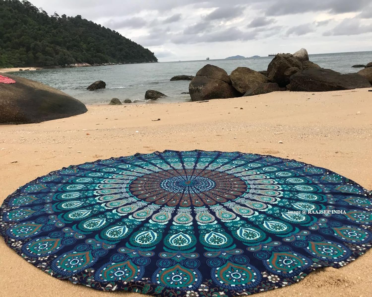 Telo mare arazzo indiano rotondo mandala hippie grande casa indiana - Accessori e decorazioni Naty Shop Titolo predefinito