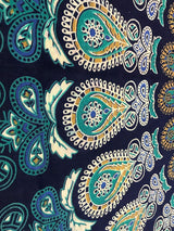 Arazzo indiano mandala psichedelico blu turchese elefante Home - Accessori e Decorazioni Naty Shop