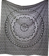 Arazzo indiano mandala psichedelico nero bianco India Home - Accessori e decorazioni Titolo predefinito di Naty Shop