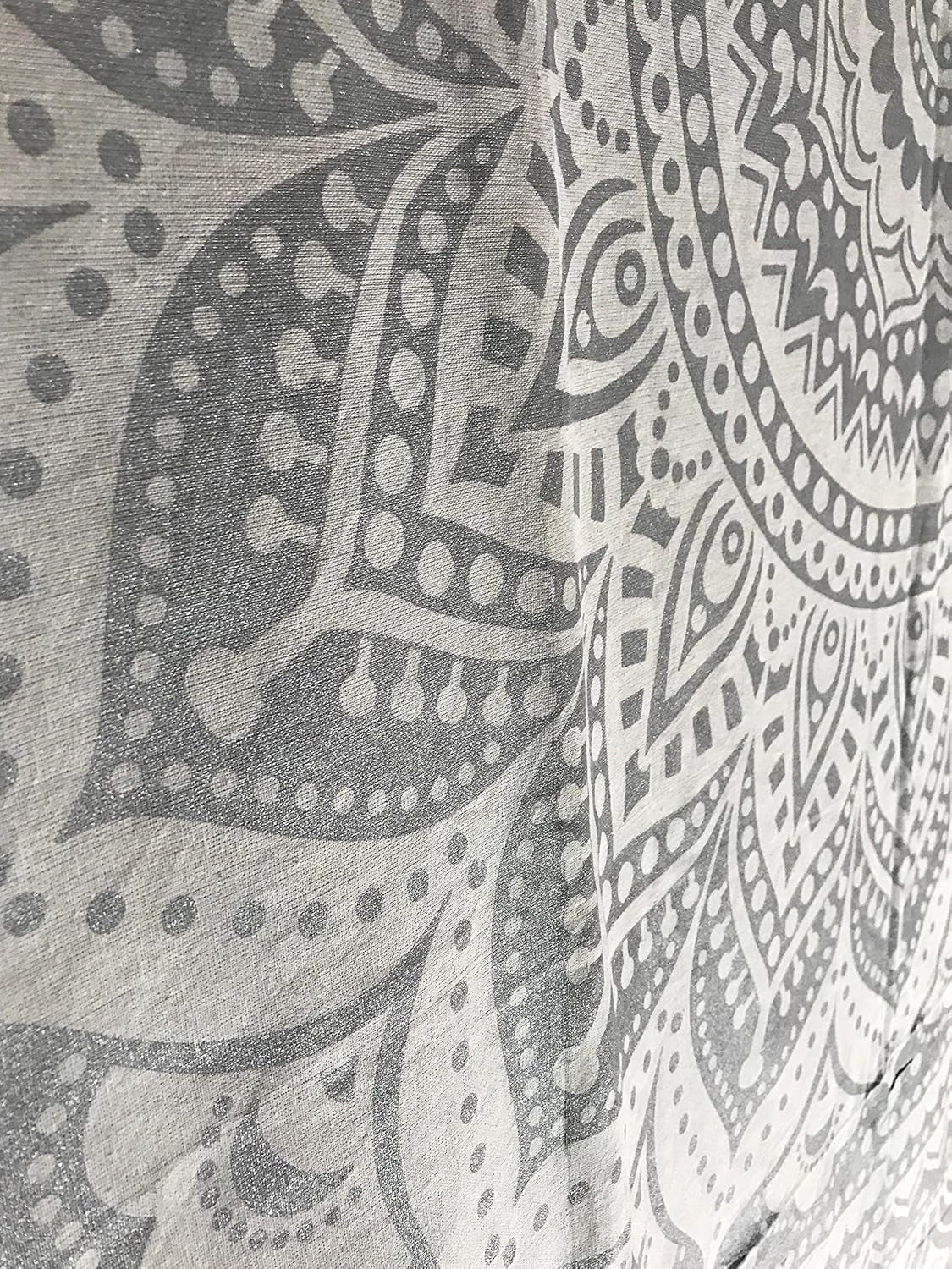 Arazzo indiano mandala argento bianco stanza estetica tela Home - Accessori e decorazioni Naty Shop