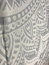 Arazzo indiano mandala argento bianco stanza estetica tela Home - Accessori e decorazioni Naty Shop