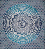 Arazzo indiano mandala blu decorazione estetica della stanza Casa - Accessori e decorazioni Naty Shop