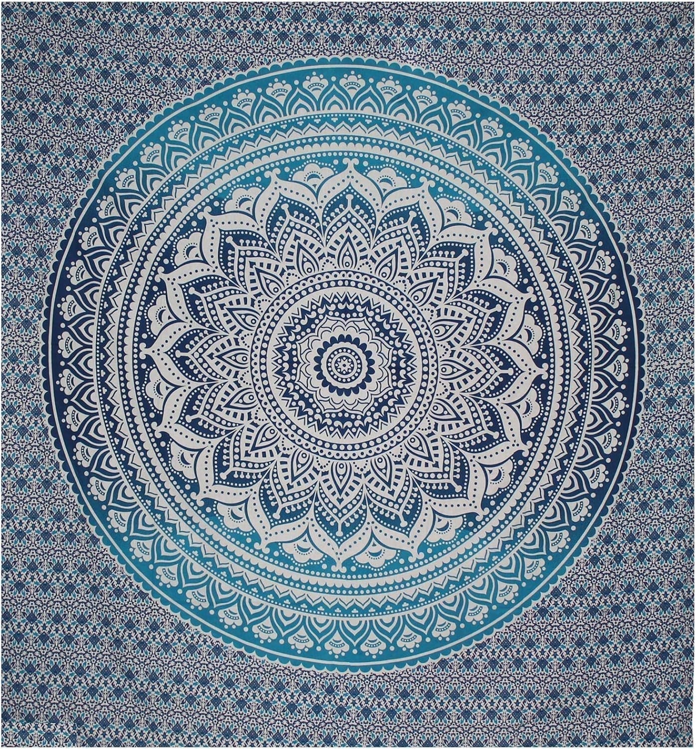 Arazzo indiano mandala blu decorazione estetica della stanza Casa - Accessori e decorazioni Naty Shop