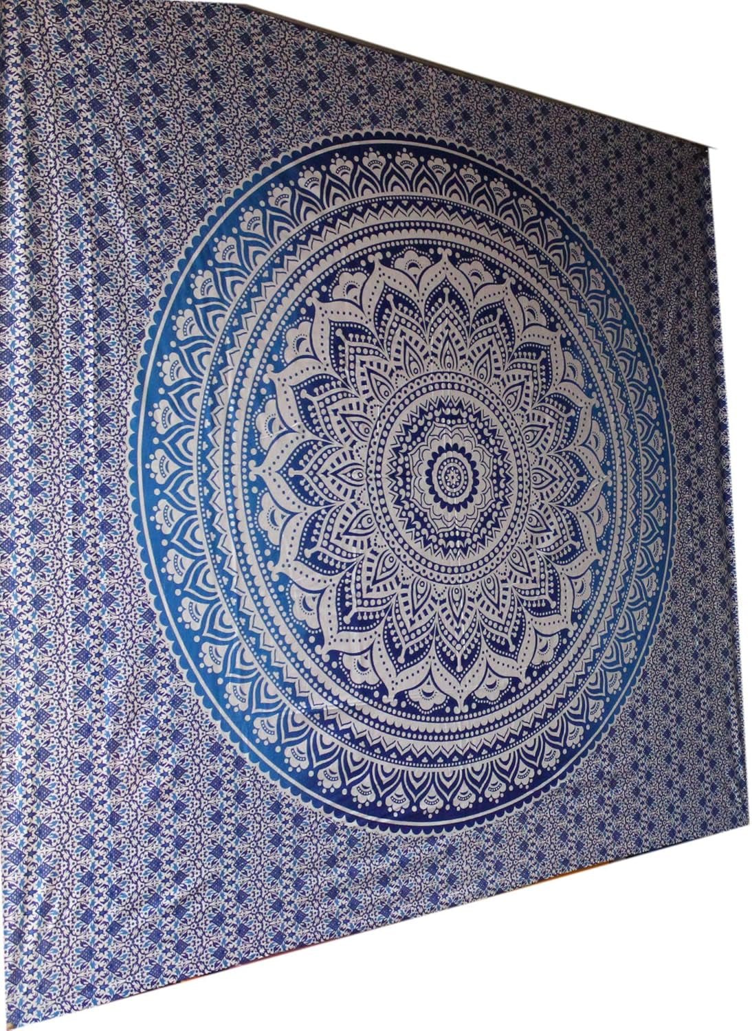 Arazzo indiano mandala blu decorazione estetica della stanza Casa - Accessori e decorazioni Naty Shop