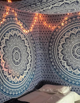Arazzo indiano mandala blu decorazione estetica della stanza Casa - Accessori e decorazioni Naty Shop