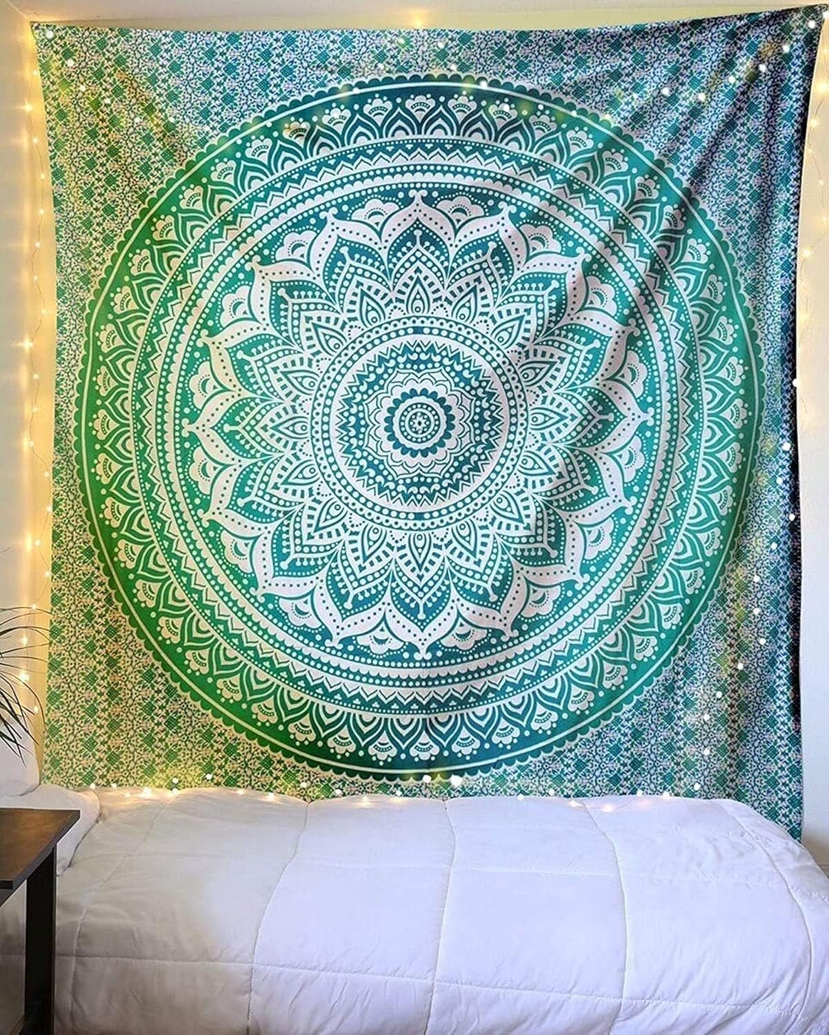 Arazzo indiano mandala verde decorazione estetica Decorazioni per la casa - Accessori e Decorazioni Naty Shop
