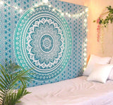 Arazzo indiano mandala verde decorazione estetica Decorazioni per la casa - Accessori e Decorazioni Naty Shop