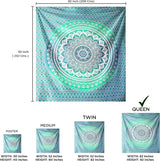 Arazzo indiano mandala verde decorazione estetica Decorazioni per la casa - Accessori e Decorazioni Naty Shop