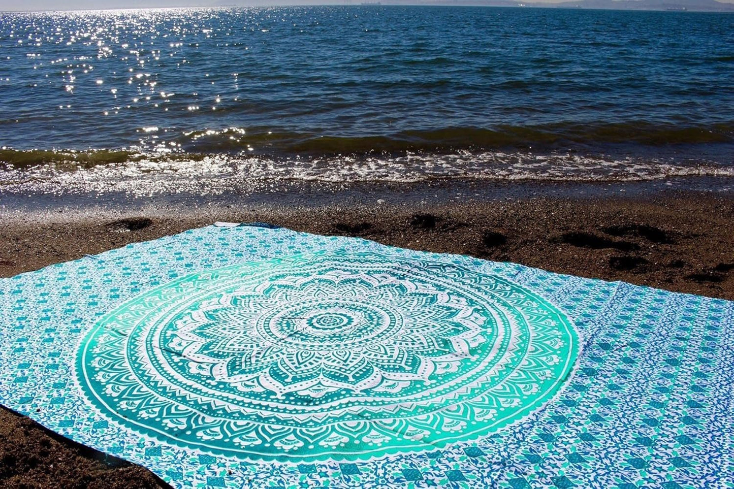 Arazzo indiano mandala verde decorazione estetica Decorazioni per la casa - Accessori e Decorazioni Naty Shop