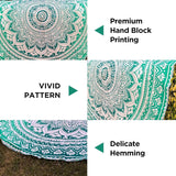 Arazzo indiano mandala verde decorazione estetica Decorazioni per la casa - Accessori e Decorazioni Naty Shop
