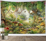 Arazzo giapponese tela fiori di ciliegio rossi parete sole Casa - Accessori e decorazioni Naty Shop Multi 27 235L X 180B Cm