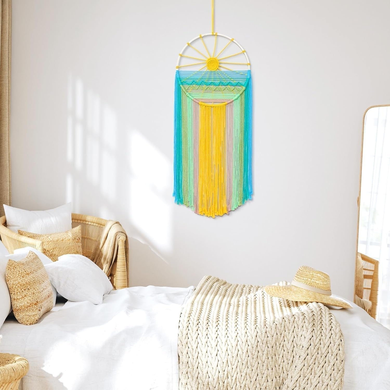 Arazzo lomohoo dreamcatcher arazzo motivo sole stanza arcobaleno Casa - Accessori e Decorazioni Naty Shop