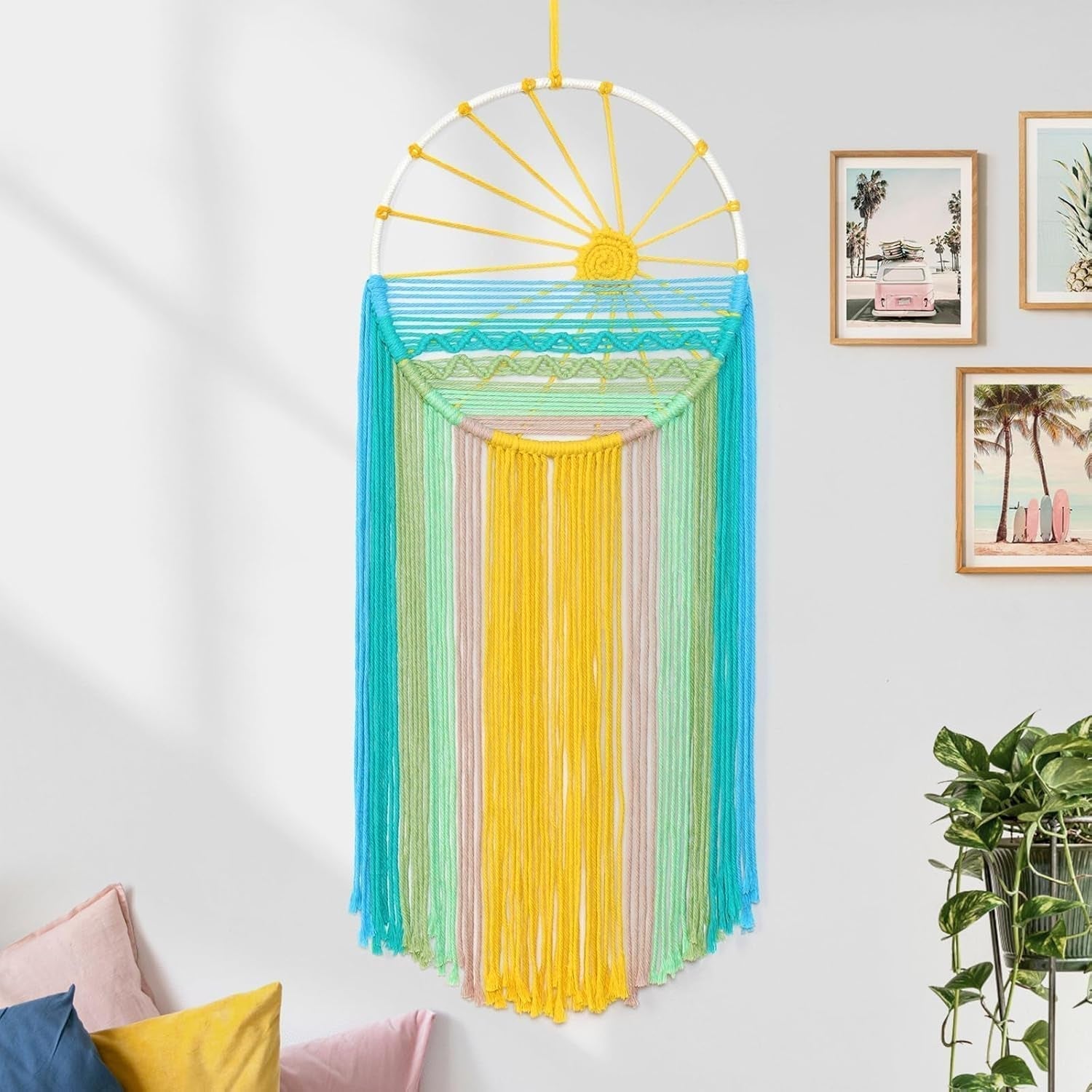 Arazzo Lomohoo Dreamcatcher Arazzo con motivo sole arcobaleno Home - Accessori e decorazioni Naty Shop Sunset