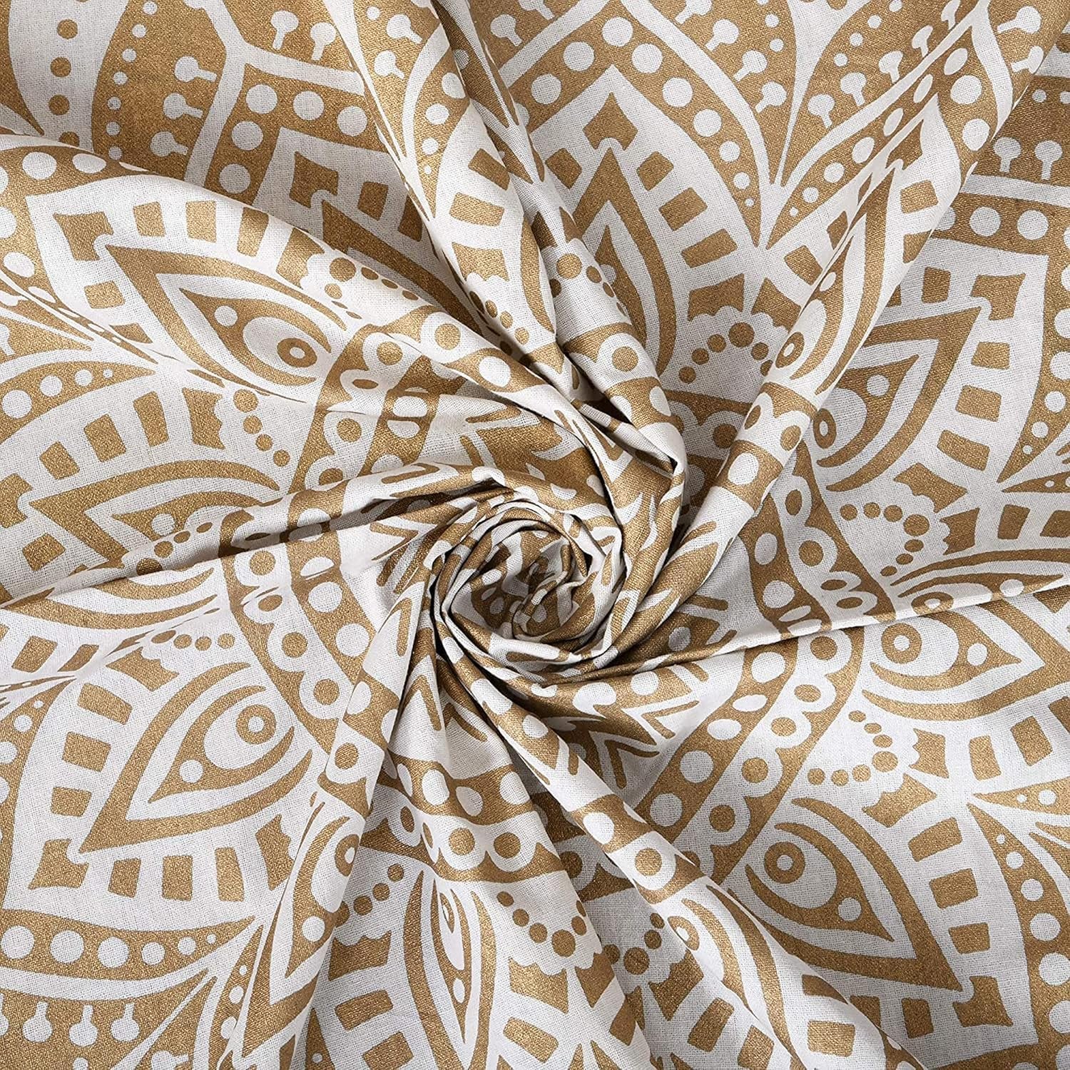 Arazzo Mandala decorazione della stanza estetica oro bianco tela Casa - Accessori e Decorazioni Naty Shop