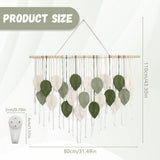 Grande arazzo intrecciato a mano con nappe a foglia Home - Accessori e decorazioni Naty Shop