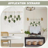 Grande arazzo intrecciato a mano con nappe a foglia Home - Accessori e decorazioni Naty Shop