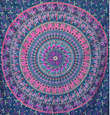 Arazzo momomus mandala in cotone colorato disegni orientali Casa - Accessori e Decorazioni Naty Shop Viola A 210L X 230B Cm