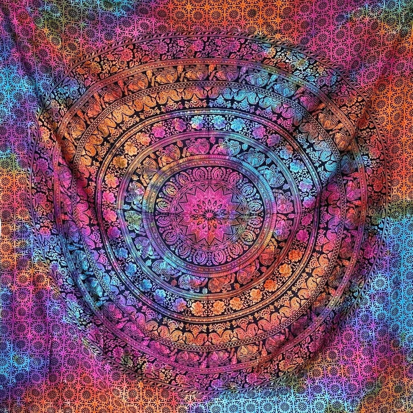 Arazzo momomus mandala hippie o psichedelico xxl Home - Accessori e Decorazioni Naty Shop Multicolor 16 230L X 210B Cm