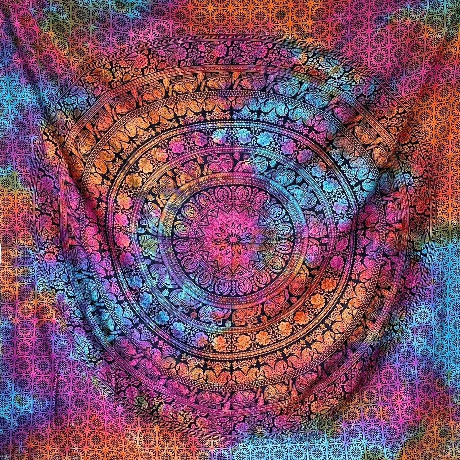 Arazzo momomus mandala hippie o psichedelico xxl Home - Accessori e Decorazioni Naty Shop Multicolor 16 230L X 210B Cm