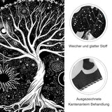 Arazzo nero bianco albero vita arazzo fasi luna Home - Accessori e Decorazioni Naty Shop