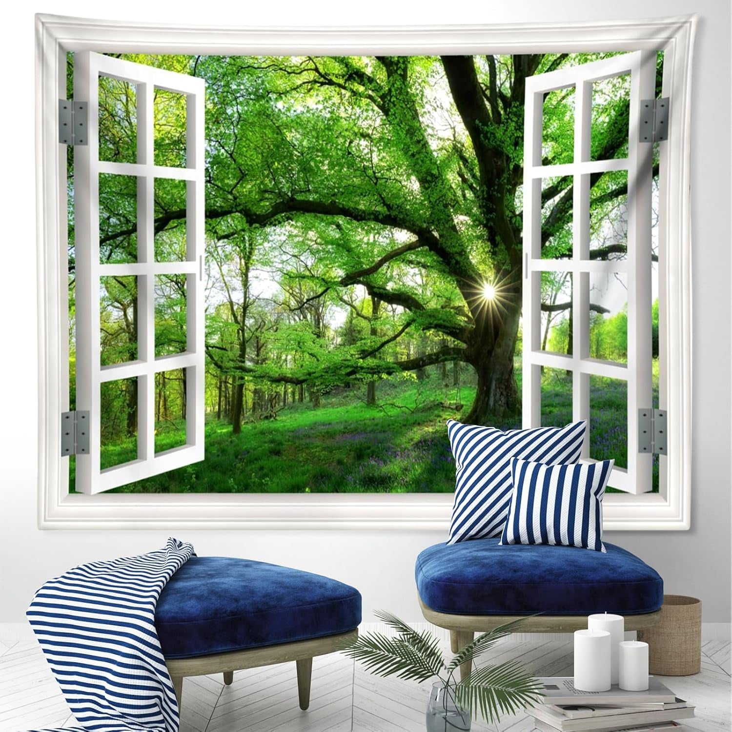 Arazzo giungla paesaggio xxl foresta tela finestra Home - Accessori e Decorazioni Naty Shop