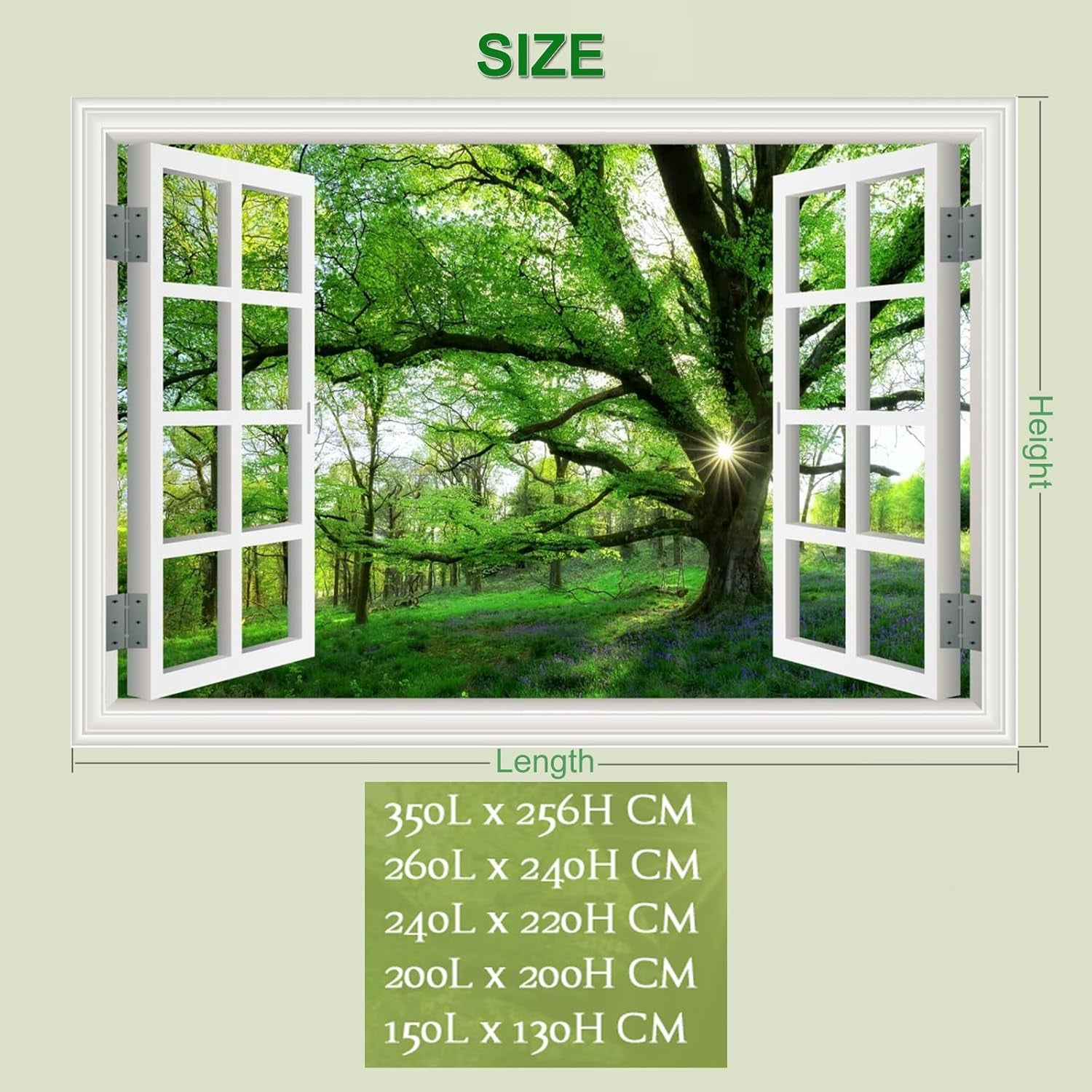 Arazzo giungla paesaggio xxl foresta tela finestra Home - Accessori e Decorazioni Naty Shop