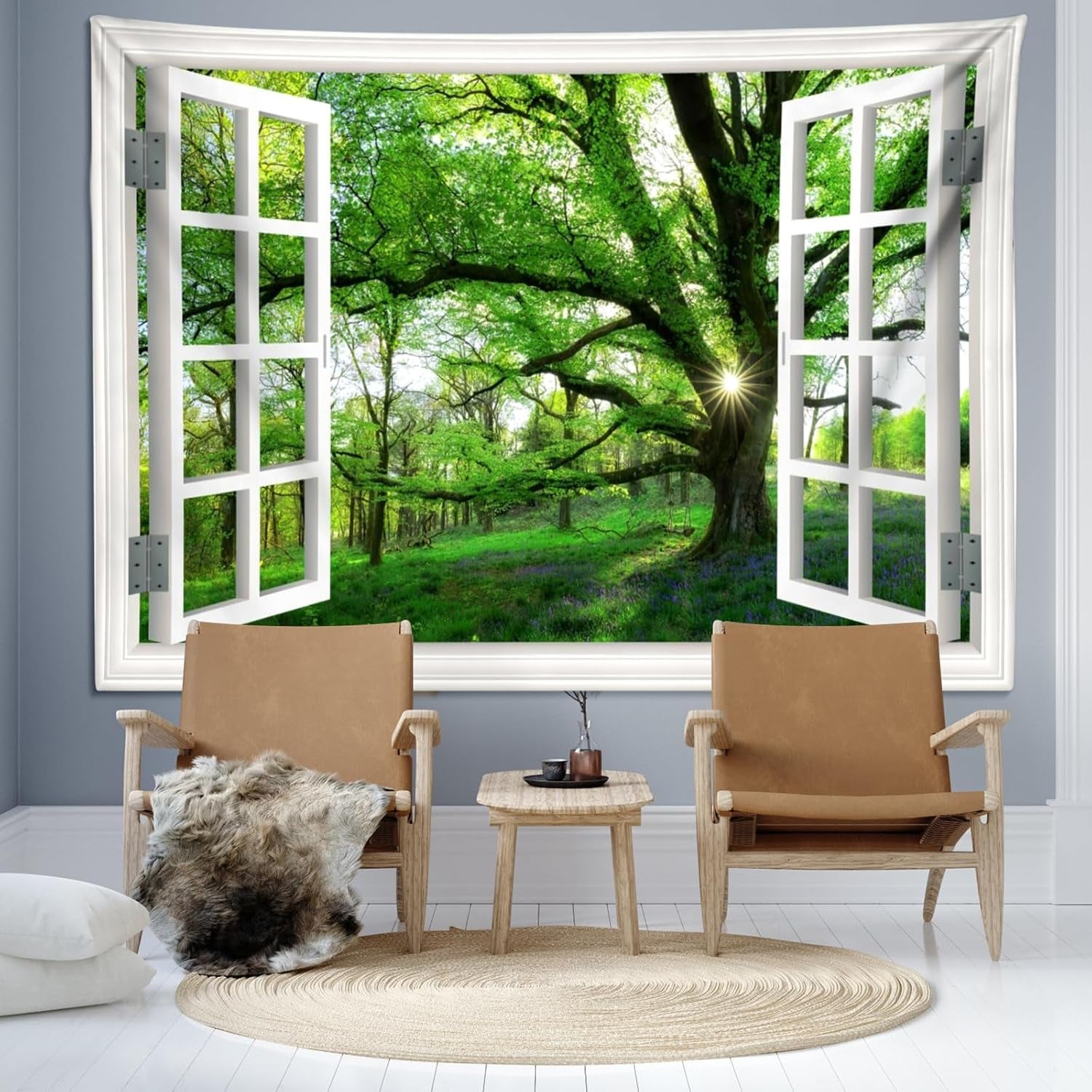 Arazzo giungla paesaggio xxl foresta tela finestra Home - Accessori e Decorazioni Naty Shop