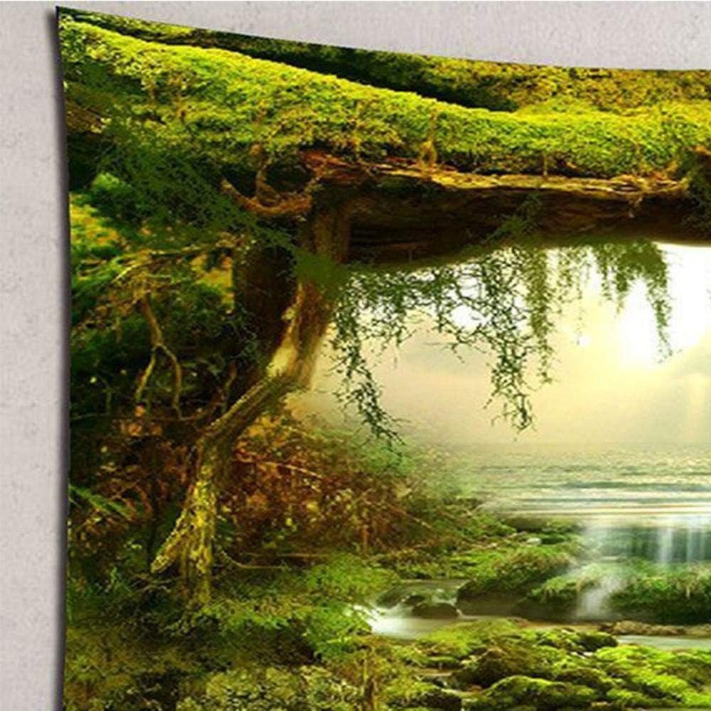 Arazzo psichedelico foresta di luce arazzo luce del sole paesaggio sospeso Casa - Accessori e decorazioni Naty Shop