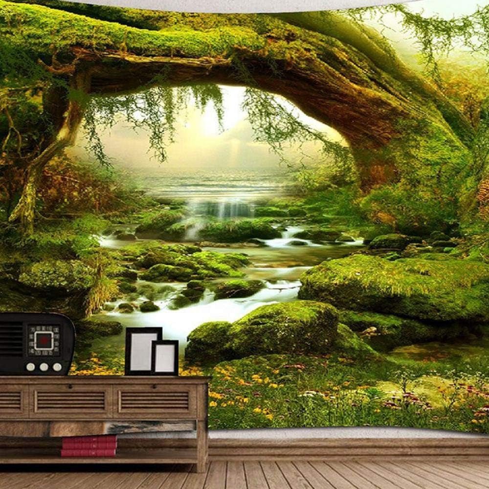 Arazzo psichedelico foresta di luce arazzo luce del sole paesaggio sospeso Casa - Accessori e decorazioni Naty Shop