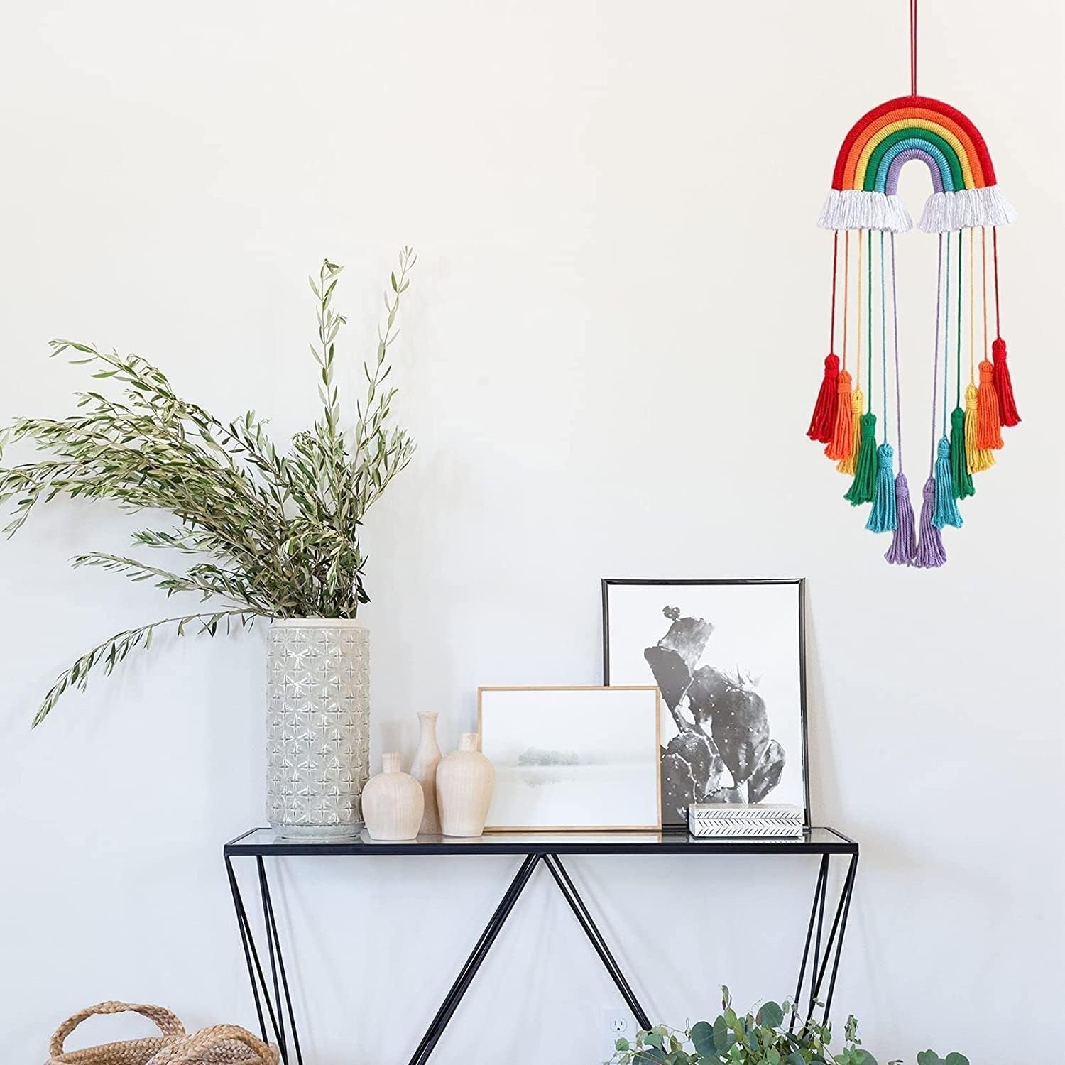 Decorazione arazzo arcobaleno corda di cotone arcobaleno Home - Accessori e Decorazioni Naty Shop