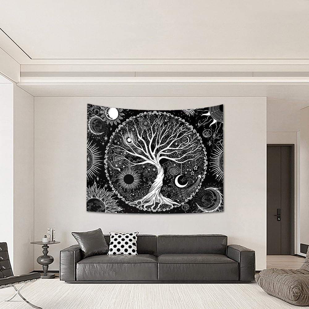 Arazzo sequpr albero vita sole luna Home - Accessori e Decorazioni Naty Shop