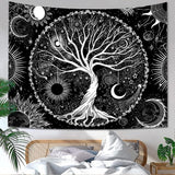 Arazzo sequpr albero vita sole luna Home - Accessori e decorazioni Naty Shop 150L X 129,5B Cm