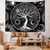 Arazzo sequpr albero vita sole luna Home - Accessori e Decorazioni Naty Shop