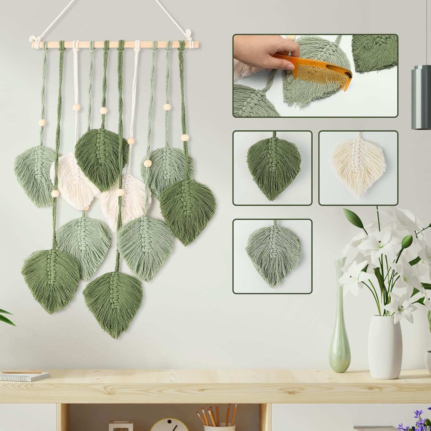 Decorazione per finestra stile Arazzo 40 cm verde Casa - Accessori e Decorazioni Naty Shop